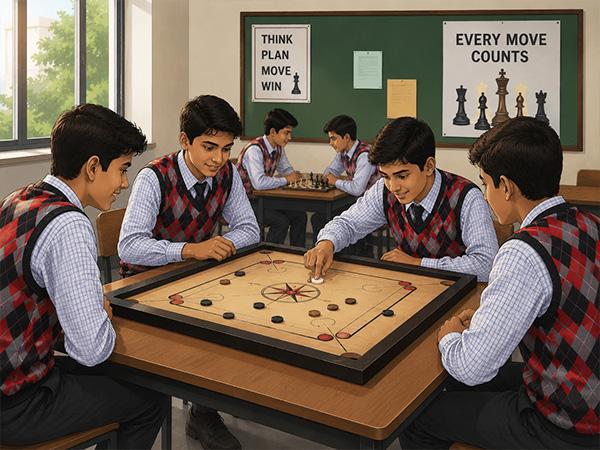 Carrom at BRD Public School